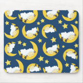 Schapenpatroon, Slapende schapen, Maan, Sterren Muismat (Voorkant)