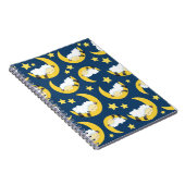 Schapenpatroon, Slapende schapen, Maan, Sterren Notitieboek (Rechterzijde)