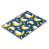 Schapenpatroon, Slapende schapen, Maan, Sterren Notitieboek (Linkerzijde)