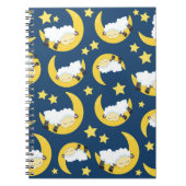 Schapenpatroon, Slapende schapen, Maan, Sterren Notitieboek (Voorkant)