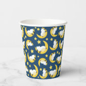 Schapenpatroon, Slapende schapen, Maan, Sterren Papieren Bekers (Achterkant)