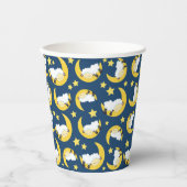 Schapenpatroon, Slapende schapen, Maan, Sterren Papieren Bekers (Voorkant)