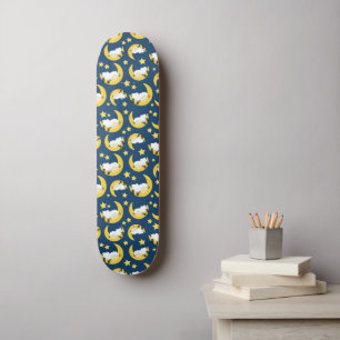 Schapenpatroon, Slapende schapen, Maan, Sterren Persoonlijk Skateboard