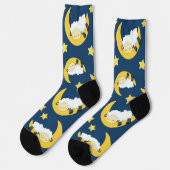 Schapenpatroon, Slapende schapen, Maan, Sterren Sokken (Links)