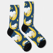 Schapenpatroon, Slapende schapen, Maan, Sterren Sokken (Rechts)