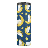 Schapenpatroon, Slapende schapen, Maan, Sterren Thermosbeker (Achterkant)