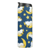 Schapenpatroon, Slapende schapen, Maan, Sterren Thermosbeker (Geroteerd rechts)