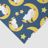 Schapenpatroon, Slapende schapen, Maan, Sterren Tissuepapier (Detail)