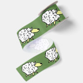 Schapenpatroonontwerp Satijnen Lint (Achterkant)