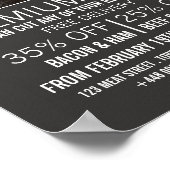 Schapenportret, boer en slager Adverteren Poster (Hoek)