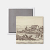 Schapenranches van Deer Creek Magneet (Voorkant / Achterkant)