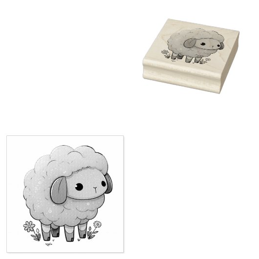 Schapenrubber Stempel (Gestempeld)