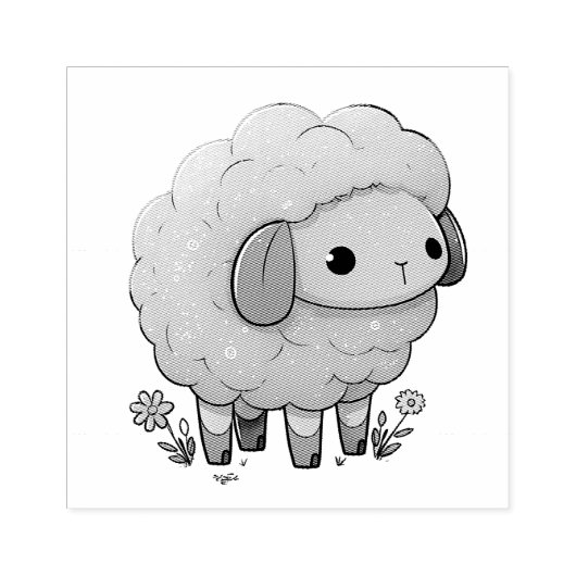 Schapenrubber Stempel (Afrduk)