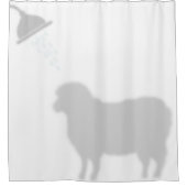Schapenschaduw Silhouette Shadow Buddies Shower Douchegordijn (Voorkant)