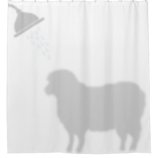 Schapenschaduw Silhouette Shadow Buddies Shower Douchegordijn (Voorkant)