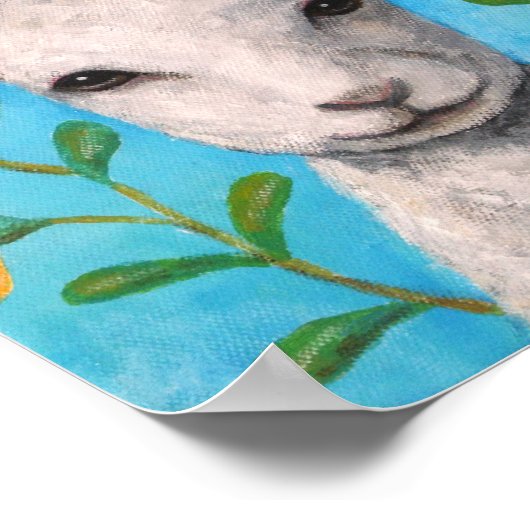 Schapenschilders Afdruklampjes Starthuis Kunst voo Poster (Hoek)