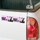 schapenspanners met dubbele bumper bumpersticker (Op Truck)