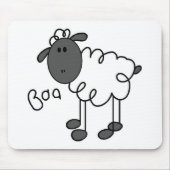 Schapenstaaf Figuur Mousepad Muismat (Voorkant)