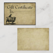 Schapenstaart - Prim GIft Certificate Cards Kortingskaartje (Voorkant / Achterkant)