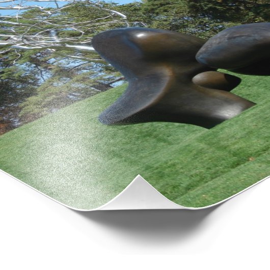 Schapenstuk en boom foto afdruk (Hoek)