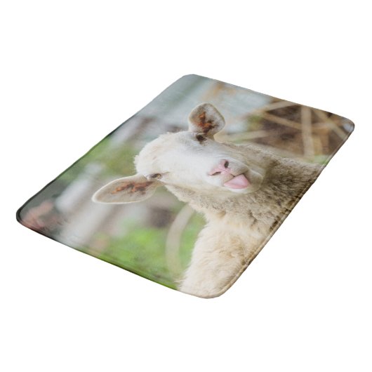 Schapentong show badmat (Gekanteld)