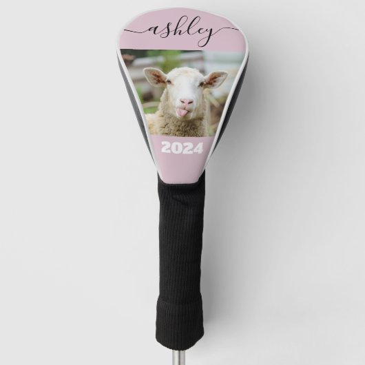 Schapentong show golfheadcover (Voorkant)