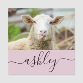 Schapentong show naamplaatje