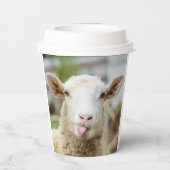 Schapentong show papieren bekers (Achterkant)