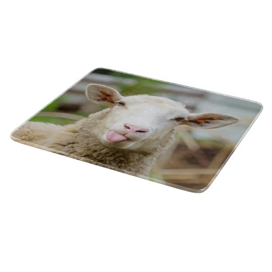 Schapentong show snijplank (Hoek)