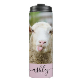 Schapentong show thermosbeker