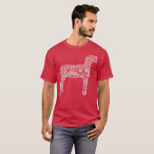 Schapenvee Show Mandala Lamb Ram Stock T-shirt (Voorkant volledig)