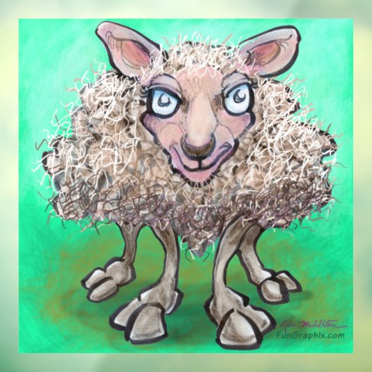 Schapenvensterverkoop Raamsticker (Vel 3)