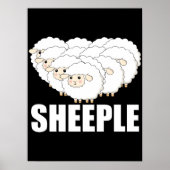 Schapenvraag Er blijft niets mis - schapen Poster (Voorkant)