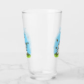 Schapenvrienden en vlinders cartoon glas (Links)