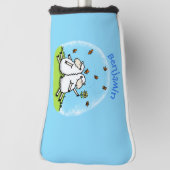 Schapenvrienden en vlinders cartoon golfheadcover (Draai 90)