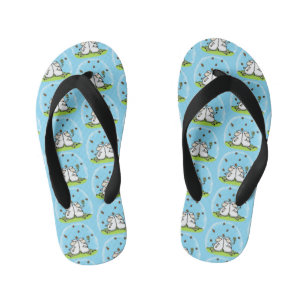 Schapenvrienden en vlinders cartoon kinder teenslippers