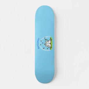 Schapenvrienden en vlinders cartoon persoonlijk skateboard