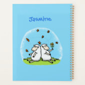 Schapenvrienden en vlinders cartoon planner (Achterkant)