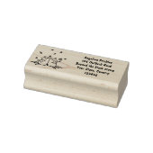 Schapenvrienden en vlinders cartoon rubberstempel (Stempel)