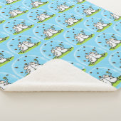 Schapenvrienden en vlinders cartoon sherpa deken (3/4)