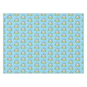 Schapenvrienden en vlinders cartoon tafelkleed (Voorkant (Horizontaal))