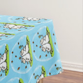 Schapenvrienden en vlinders cartoon tafelkleed (Voorbeeld)