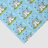 Schapenvrienden en vlinders cartoon tissuepapier (Detail)