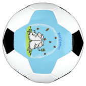 Schapenvrienden en vlinders cartoon voetbal (Gedraaid)