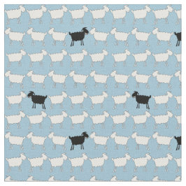 Schapenwitte, zwarte veestapel stof