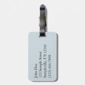 Schapenwol Abstracte Natuur Foto Bagagelabel (Achterkant verticaal)