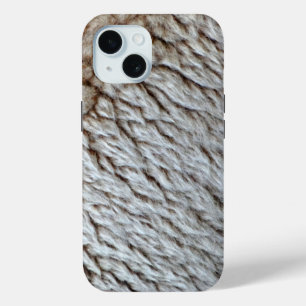 Schapenwol Abstracte Natuur Foto iPhone 15 Case