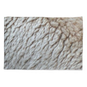 Schapenwol Abstracte Natuur Foto Kussensloop (Achterkant)