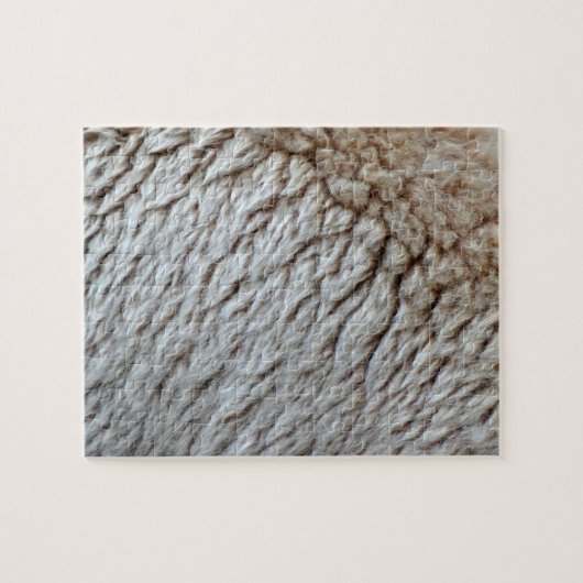 Schapenwol Abstracte Natuur Foto Legpuzzel (Horizontaal)