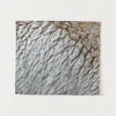 Schapenwol Abstracte Natuur Foto Wandkleed (Voorkant (horizontaal))